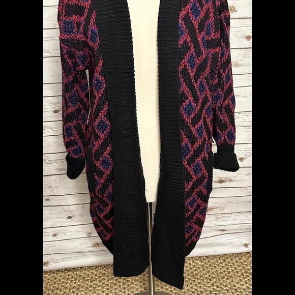 Vintage Southern Classics shawl collared open front cardigan sweater - Picture 3 of 8